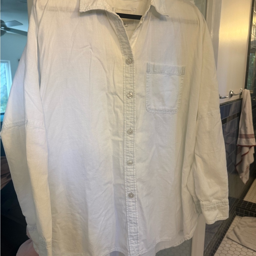 American Eagle Outfitters light blue oversized  Button Down Shirt